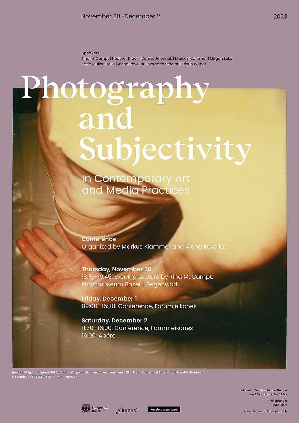 Poster for the conference "Photography and Subjectivity"