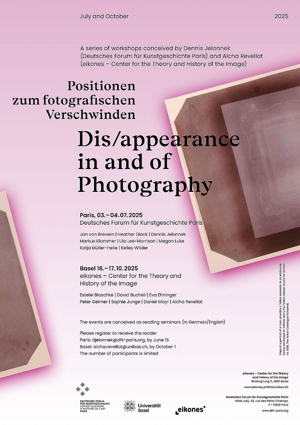 Poster for the workshop
