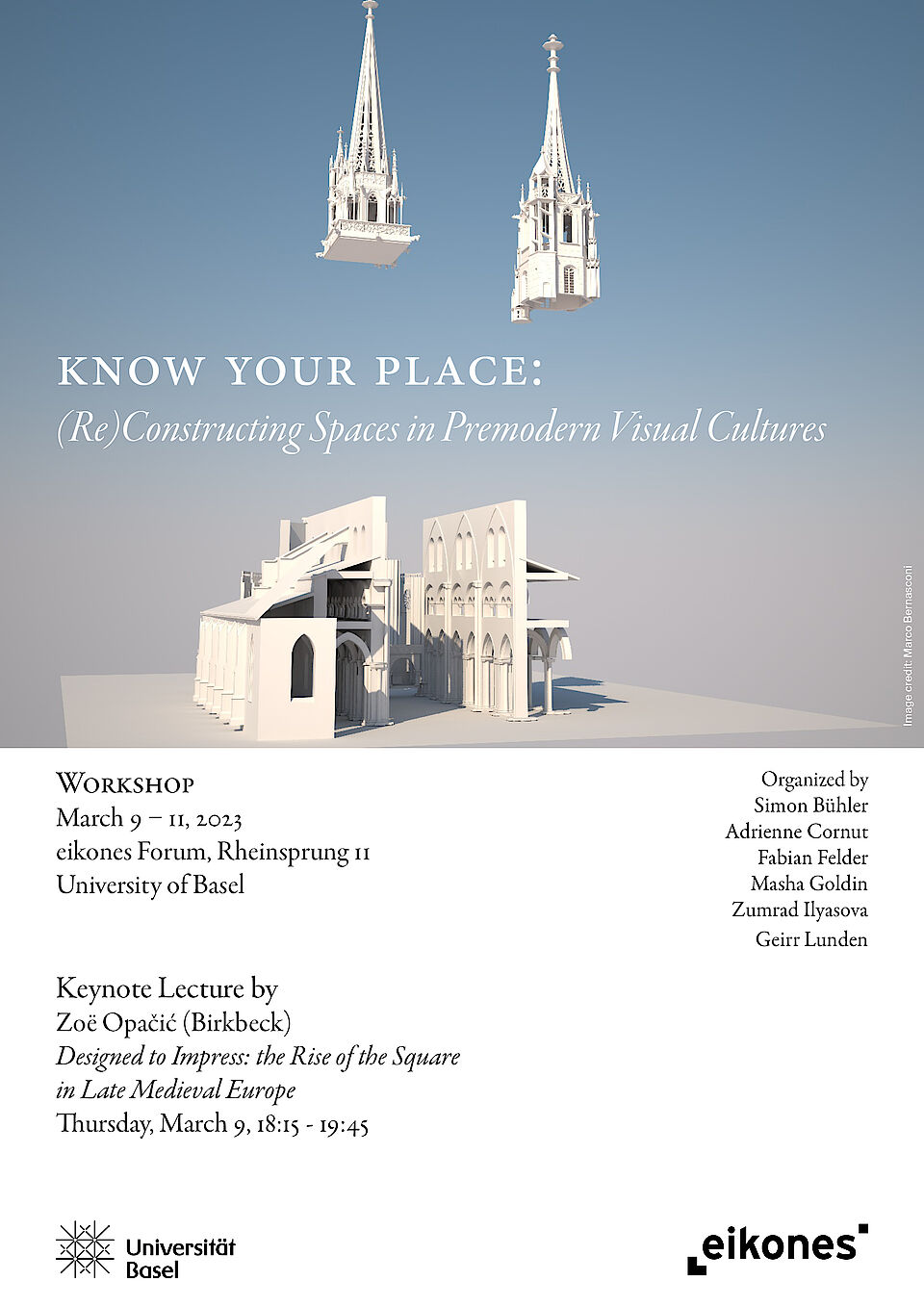 Know Your Place: (Re)Constructing Spaces in Premodern Visual Cultures (Poster)