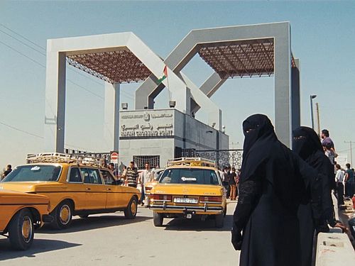 Film still from: Electrical Gaza (R: Rosalind Nashashibi, 2015).
