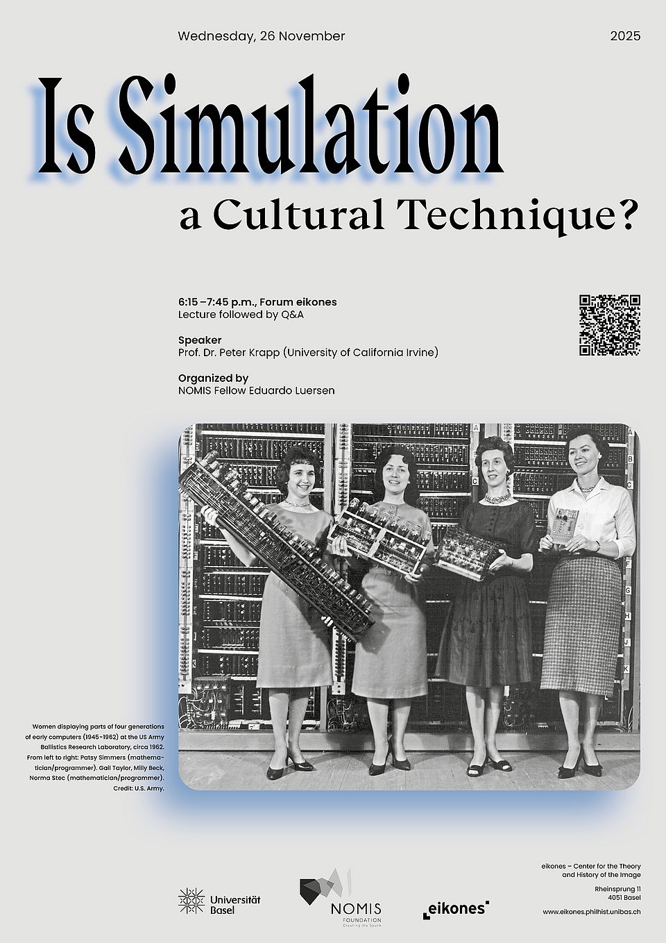 Poster for the lecture