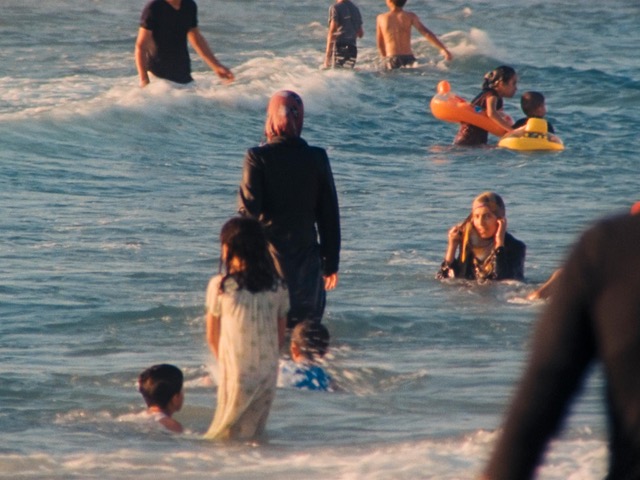Film still from: Electrical Gaza (R: Rosalind Nashashibi, 2015).